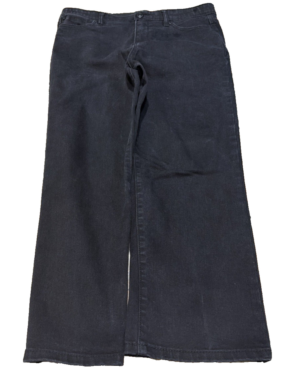 Curve Appeal Black Comfort Waist High Rise Straight Jeans 12/31